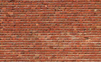 rote Backsteinmauer Nahaufnahme Hintergrund foto