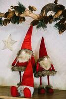 dekorativ Weihnachten Dekorationen zum Häuser und Restaurants foto