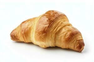 ai generiert Croissant isoliert auf Weiß Hintergrund. ai generiert foto