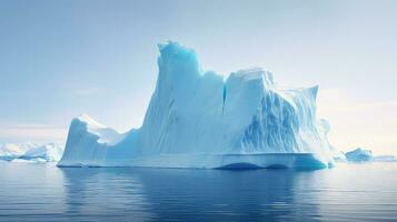 ai generiert Wale Antarktis Tundra Landschaft foto