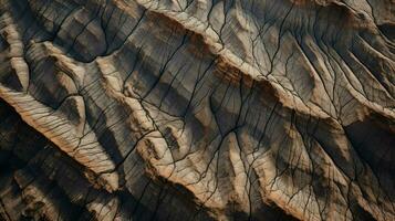 ai generiert Riss Fehler Block Berge foto