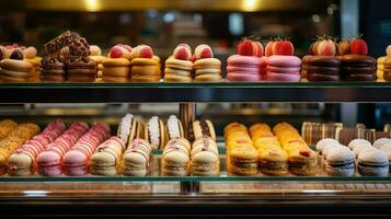 ai generiert Krapfen Bäckerei Dessert Essen foto