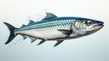 ai generiert Makrele Fisch gesund frisch Hintergrund foto