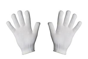 Arbeit Handschuhe isoliert auf Weiß Hintergrund foto