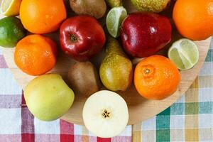 Stapel von frisch Obst foto