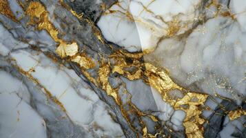 ai generiert Gold Marmor Luxus Hintergrund Textur Design foto