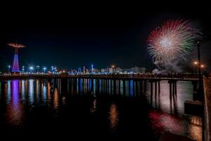 Coney Insel beim Nacht foto