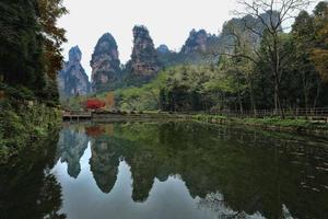 Landschaft im Zhangjiajie Nationalpark China foto