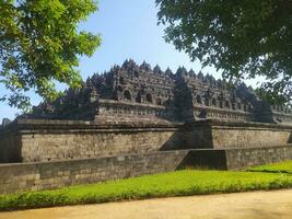 Aussicht von Borobudur Tempel, einer von das Wunder von das Welt im Indonesien foto