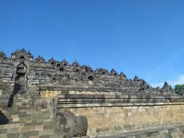 Aussicht von Borobudur Tempel, einer von das Wunder von das Welt im Indonesien foto