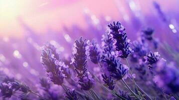 ai generiert Lavendel Sanft Hintergrund foto