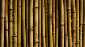 ai generiert Bambus Texturen Hintergrund foto