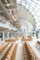 Passagier Sitz im Terminal Flughafen Gebäude foto