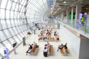 Passagier Sitz im Terminal Flughafen Gebäude foto