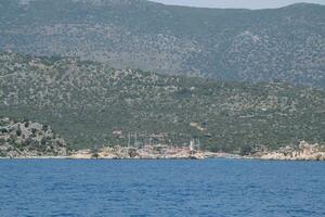 das Ruinen von das Stadt von Mira, kekova foto