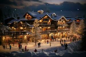 ai generiert Ski Resorts - - generativ ai foto