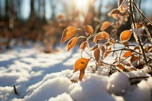 ai generiert Winter Schatten - - generativ ai foto