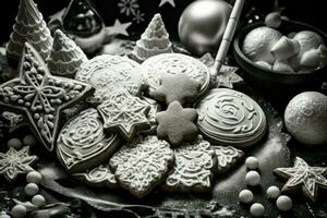 ai generiert Weihnachten Kekse - - generativ ai foto