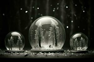 ai generiert Schnee Globen - - generativ ai foto