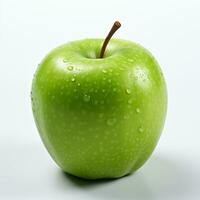 ai generiert Frische und Natur im ein Single Grün Apfel Bild generiert durch ai foto