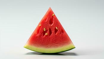 ai generiert frisch Wassermelone Scheibe, ein Süss und saftig Snack generiert durch ai foto