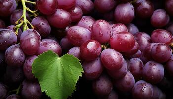 ai generiert Frische von reif Obst auf Natur Blatt generiert durch ai foto