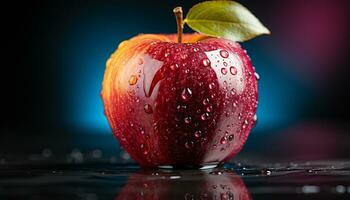 ai generiert Frische und Reife reflektiert im saftig Apfel generiert durch ai foto