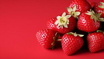 ai generiert Frische und Süße im ein Schüssel von Beeren generiert durch ai foto