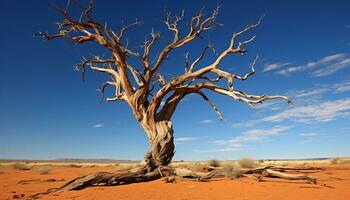 ai generiert trocken Sand Dünen im Afrika erstellen ein schön Landschaft generiert durch ai foto