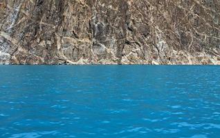 ataabad see schönes blaues wasser hunza gilgit sust foto