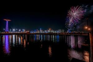 Coney Insel beim Nacht foto