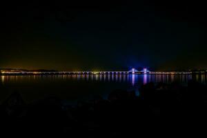 Neu tappan zee Brücke beim Nacht foto