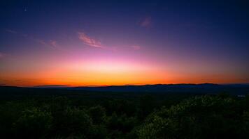 Appalachian Sonnenuntergang Aussicht foto