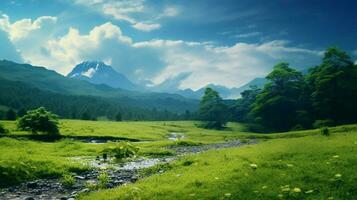 ai generiert Natur Landschaften Hintergrund foto