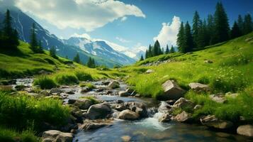 ai generiert Natur Landschaften Hintergrund foto