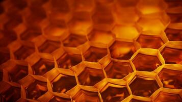 ai generiert Bienenwabe Texturen Hintergrund foto