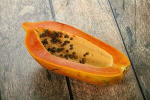 Süss und saftig tropisch Papaya foto