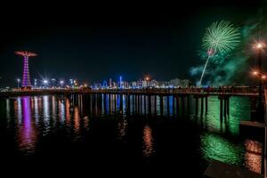 Coney Insel beim Nacht foto