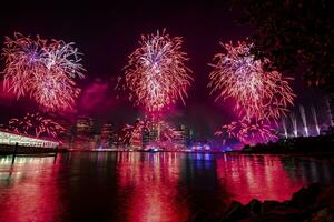 Juli 4 .. Macys Feuerwerk im Neu York foto