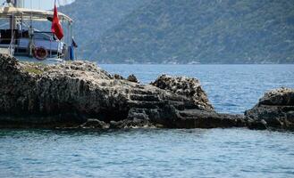 das Ruinen von das Stadt von Mira, kekova foto