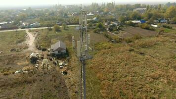 Ausrüstung zum weiterleiten zellular und Handy, Mobiltelefon Signal. zellular Turm. foto