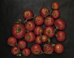 Tomate draußen im Garten foto