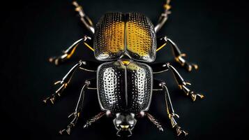 ai generiert Foto von Käfer isoliert auf Weiß Hintergrund. generativ ai