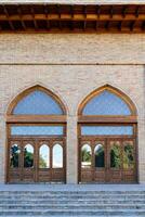 Taschkent, Usbekistan-August 11, 2023-insbesondere von das Tilya Scheich Moschee während ein sonnig tag.der Komplex ist ein Platz Das beinhaltet ein einstellen von religiös Gebäude im Taschkent foto