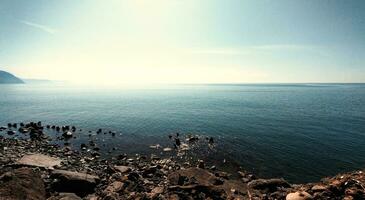 Meer Aussicht beim das schwarz meer.batumi. Georgia foto