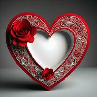 ai generiert abstrakt Liebe Herz Valentinsgrüße Tag foto