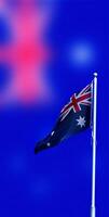 australisch Flagge Nahansicht foto