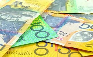 australisch Geld Nahansicht foto