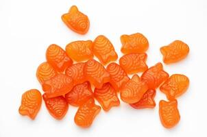 Vitamine zum Kinder, gummiartig Fisch Süßigkeiten foto