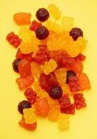 Vitamine zum Kinder, gummiartig Süßigkeiten foto